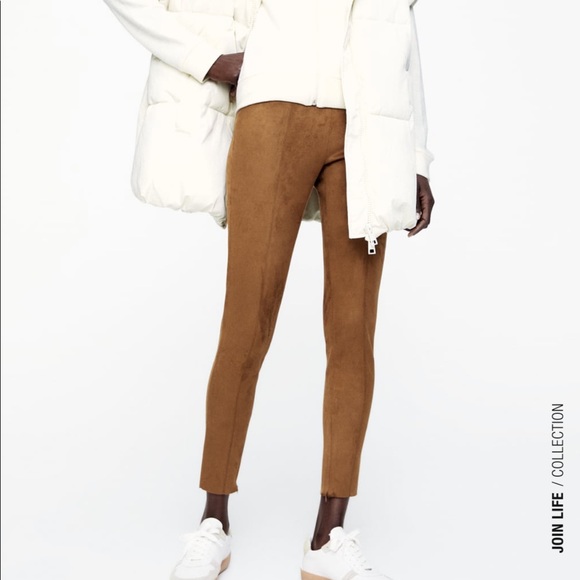 Zara suede leggings - Picture 2 of 6